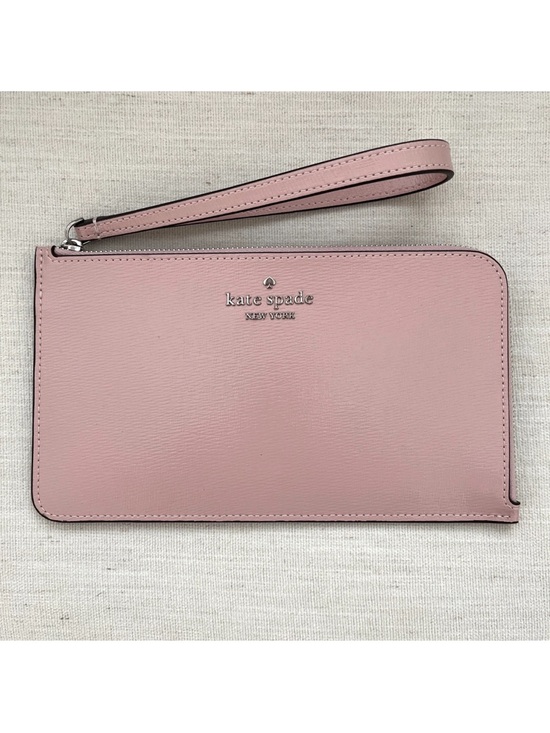kate spade Handbags - NWT Kate Spade New York Lucy Medium L-Zip Wristlet Tutu Pink Leather Coquette